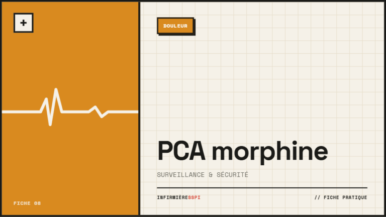 PCA morphine — surveillance & sécurité