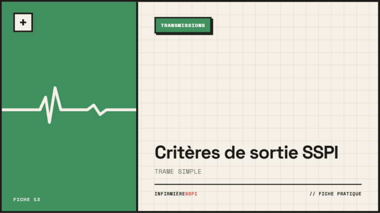 Critères de sortie SSPI