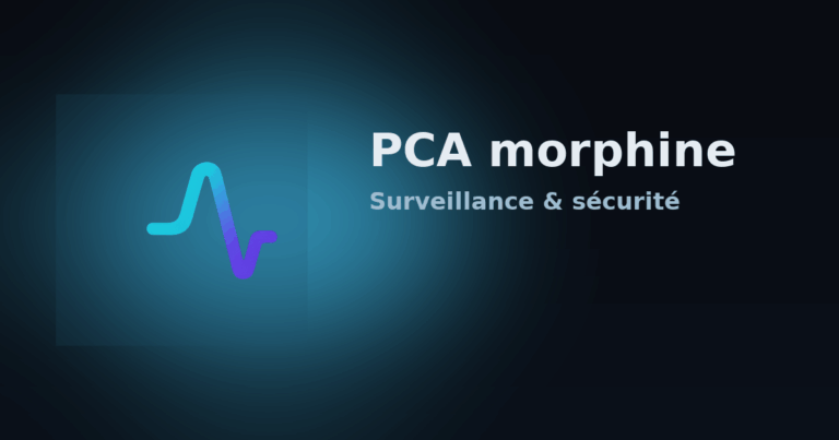 PCA morphine — surveillance & sécurité